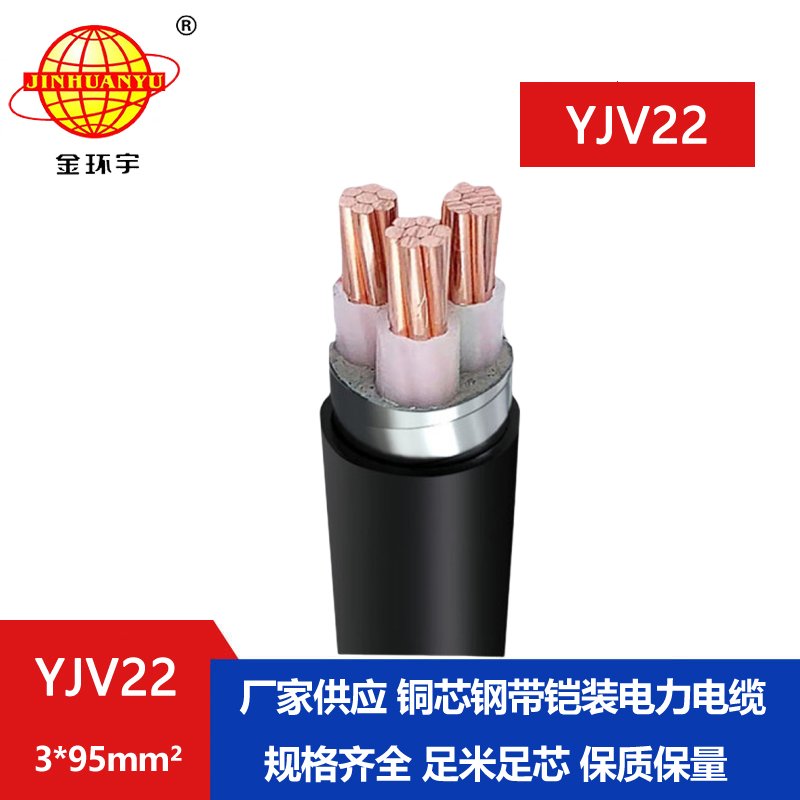 金環(huán)宇電線電纜 深圳鎧裝銅電纜 yjv22電纜 YJV22