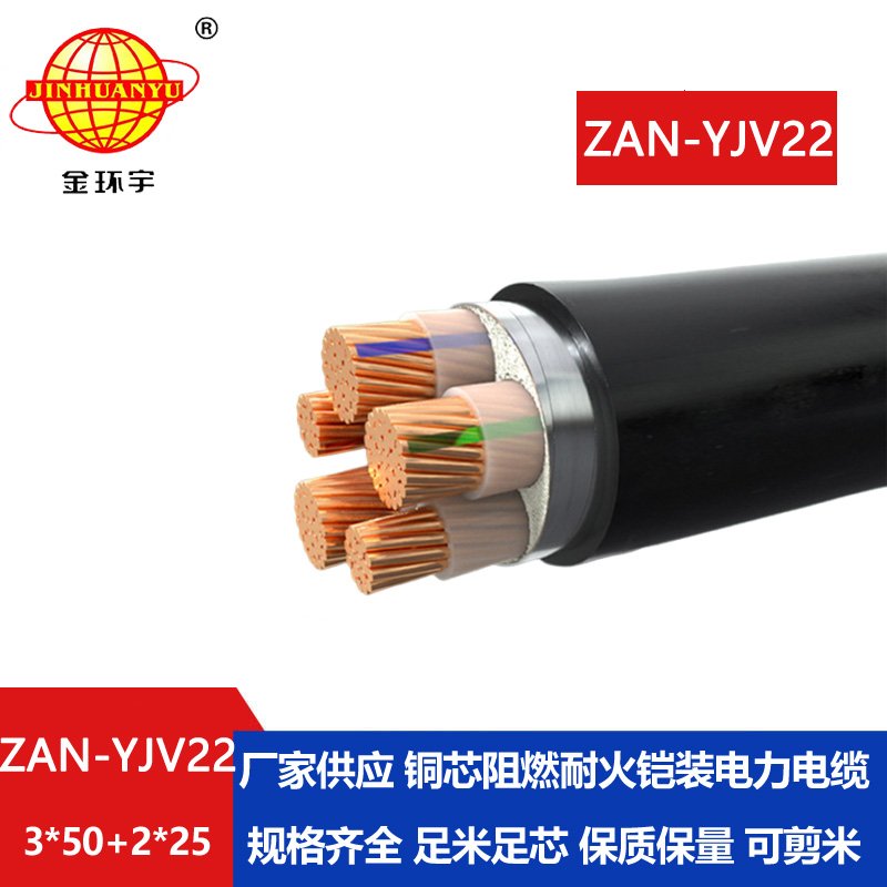 金環(huán)宇電纜 深圳低壓電力電纜廠(chǎng)家ZAN-YJV22-3X50+